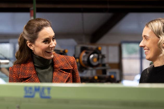 . 03 02 2026. Haverfordwest, United Kingdom. Kate Middleton, the Princess of Wales, during a visit to the Melin Tregwynt woollen mill in Wales. United Kingdom.  xPoolx xi-Imagesx IIM-26541-0001