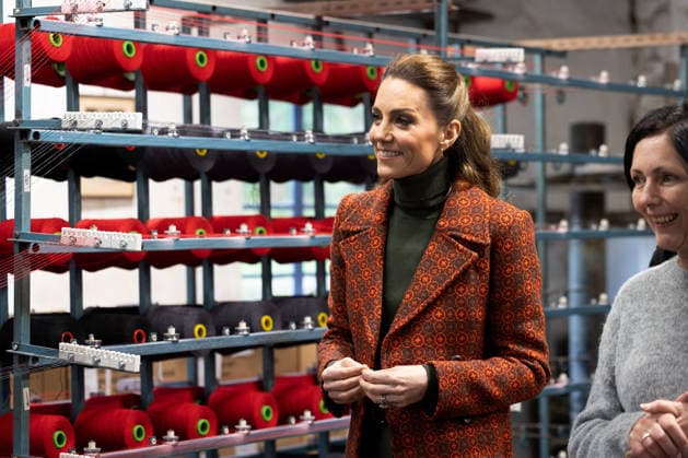 . 03 02 2026. Haverfordwest, United Kingdom. Kate Middleton, the Princess of Wales, during a visit to the Melin Tregwynt woollen mill in Wales. United Kingdom.  xPoolx xi-Imagesx IIM-26541-0002