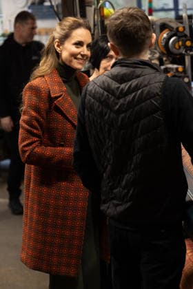 . 03 02 2026. Haverfordwest, United Kingdom. Kate Middleton, the Princess of Wales, during a visit to the Melin Tregwynt woollen mill in Wales. United Kingdom.  xPoolx xi-Imagesx IIM-26541-0006