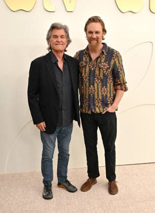 Apple TV Press Day Kurt Russell and Wyatt Russell arriving to Apple TV Press Day at Barker Hanger on February 03, 2026 in Santa Monica, CA. Santa Monica Barker Hanger California USA Copyright: xLISAxOConnor AFF-USA.comx