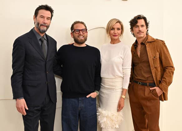 Apple TV Press Day Keanu Reeves, Jonah Hill, Cameron Diaz and Matt Bomer arriving to Apple TV Press Day at Barker Hanger on February 03, 2026 in Santa Monica, CA. Santa Monica Barker Hanger California USA Copyright: xLISAxOConnor AFF-USA.comx