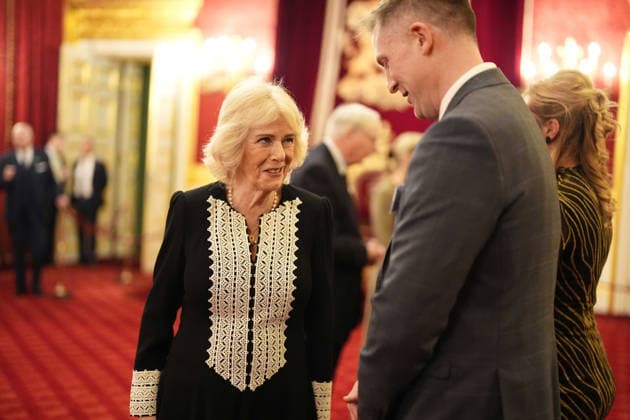 Communities reception with King Charles at Clarence House in London, UK, 03 February 2026 Queen Camilla speaking to guests during a reception at St James s Palace in London, to recognise the work of employees of local and regional governments who serve communities throughout the United Kingdom. Picture date: Tuesday February 3, 2026., Credit:Jordan Pettitt Avalon UK, London  Copyright: xJordanxPettittx xAvalonx 1071842431