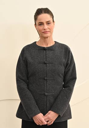 03 February, 2026 - Los Angeles, California - Amanda Peet. Apple TV Press Day held at Barker Hangar in Los Angeles. Photo Copyright: xAdMediax xMediaPunchx