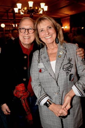 Roy Dubowny Wirt a.D. Diana Koerner Schauspielerin Muenchen 03.02.2026 Augustiner Stammhaus Iberl Buehne Premiere Weiberwirtschaft Foto Muenchen