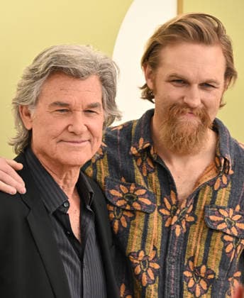 03 February, 2026 - Los Angeles, California - Kurt Russell, Wyatt Russell. Apple TV Press Day held at Barker Hangar in Los Angeles. Santa Monica USA - ZUMAa123 20260203_zaa_a123_244 Copyright: xADx