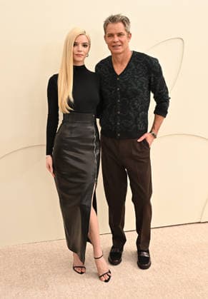 03 February, 2026 - Los Angeles, California - Anya Taylor-Joy, Timothy Olyphant. Apple TV Press Day held at Barker Hangar in Los Angeles. Santa Monica USA - ZUMAa123 20260203_zaa_a123_407 Copyright: xADx
