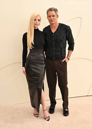 03 February, 2026 - Los Angeles, California - Anya Taylor-Joy, Timothy Olyphant. Apple TV Press Day held at Barker Hangar in Los Angeles. Santa Monica USA - ZUMAa123 20260203_zaa_a123_394 Copyright: xADx