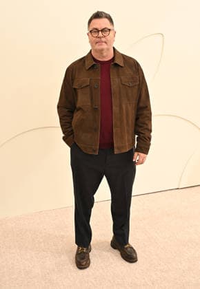 03 February, 2026 - Los Angeles, California - Nick Offerman. Apple TV Press Day held at Barker Hangar in Los Angeles. Santa Monica USA - ZUMAa123 20260203_zaa_a123_459 Copyright: xADx