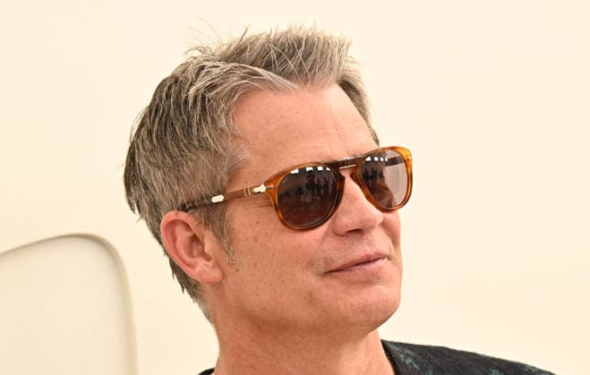 03 February, 2026 - Los Angeles, California -Timothy Olyphant. Apple TV Press Day held at Barker Hangar in Los Angeles. Santa Monica USA - ZUMAa123 20260203_zaa_a123_357 Copyright: xADx