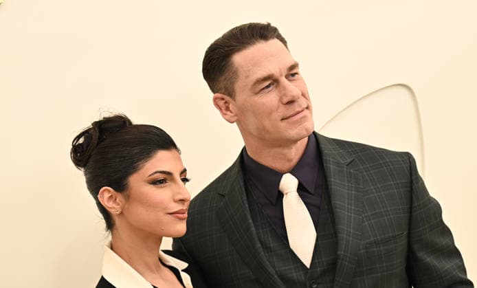 03 February, 2026 - Los Angeles, California -Shay Shariatzadeh, John Cena. Apple TV Press Day held at Barker Hangar in Los Angeles. Santa Monica USA - ZUMAa123 20260203_zaa_a123_535 Copyright: xADx