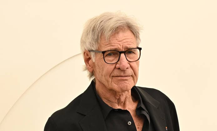 03 February, 2026 - Los Angeles, California -Harrison Ford. Apple TV Press Day held at Barker Hangar in Los Angeles. Santa Monica USA - ZUMAa123 20260203_zaa_a123_562 Copyright: xADx