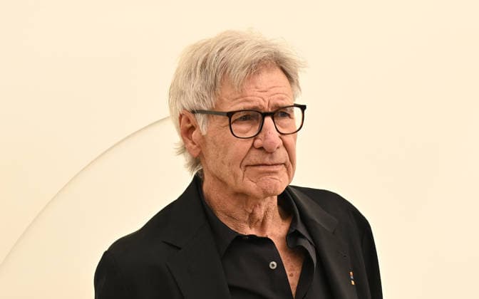 03 February, 2026 - Los Angeles, California -Harrison Ford. Apple TV Press Day held at Barker Hangar in Los Angeles. Santa Monica USA - ZUMAa123 20260203_zaa_a123_575 Copyright: xADx