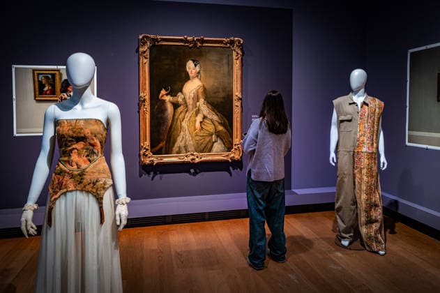 Berlin Mitte Tiergarten; das Kulturforum: Gemäldegalerie im Rahmen der Fashion Week: Gallery Looks Modeinszenierungen in der Gemäldegalerie - 04.02.2026 Kulturforum