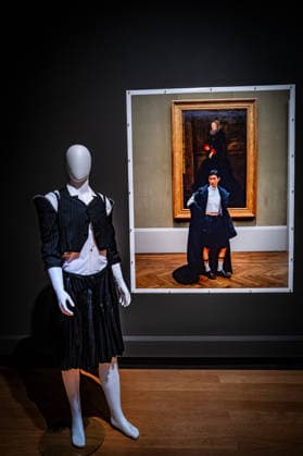 Berlin Mitte Tiergarten; das Kulturforum: Gemäldegalerie im Rahmen der Fashion Week: Gallery Looks Modeinszenierungen in der Gemäldegalerie - 04.02.2026 Kulturforum