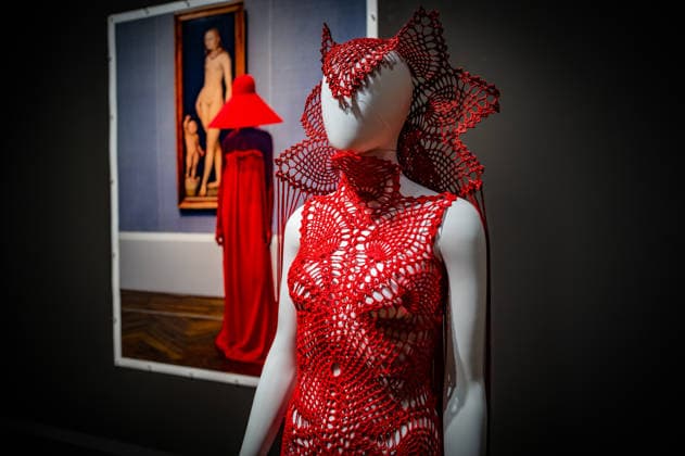 Berlin Mitte Tiergarten; das Kulturforum: Gemäldegalerie im Rahmen der Fashion Week: Gallery Looks Modeinszenierungen in der Gemäldegalerie - 04.02.2026 Kulturforum