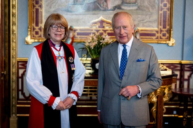 . 04 02 2026. London, United Kingdom. King Charles III meets with the Archbishop of Canterbury Dame Sarah Mullally during an audience at Buckingham Palace in London.  xPoolx xi-Imagesx IIM-26547-0004