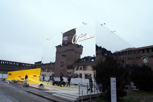 Milan, Casa Esselunga in the Cortile delle Armi at the Sforza Castle for the Milan Cortina 2026 Olympics and Paralympics.  Copyright: xDuilioxPiaggesix xipa-agency.netx xDuilioxPiaggesix IPA_Agency_IPA70958096