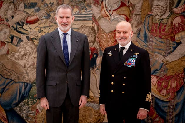 The King receives in audience Admiral Cavo Dragone King Felipe VI i receives in audience the Chairman of the NATO Military Committee, Cavo Dragone d , at the Zarzuela, on February 4, 2026, in Madrid Spain NATO and Defense representatives meet in Madrid in two bilateral meetings The two meetings, known as Step 3 , will study the capabilities allocated by NATO for the period 2025 2029 04 FEBRUARY 2026 A Pé Madrid Madrid Madrid Spain  Copyright: xA.xPÃ rezxMecax 7265894