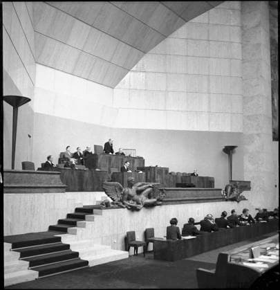 RECORD DATE NOT STATED Last League of Nations session at Palais des Nations, Geneva 1946 Last League of Nations session at Palais des Nations, Geneva 1946 Copyright: 1032_16_RDB00300674