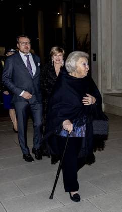 Den Haag, The Netherlands, 2026-02-04 19:18:50 THE HAGUE, February 14, 2026, Amare. Princess Beatrix, Prince Constantijn, and Princess Laurentien attend the opening of the twentieth anniversary edition of the Holland Dance Festival at Amare in The Hague. The Netherlands Dance Theater will perform the opening performance, which includes both new work by choreographer Jan Martens and a presentation by Marcos Morau (Horses). PHOTO: NLBeeld POOL Nieboer Credit: NL Beeld Patrick van Emst  Copyright: xx x