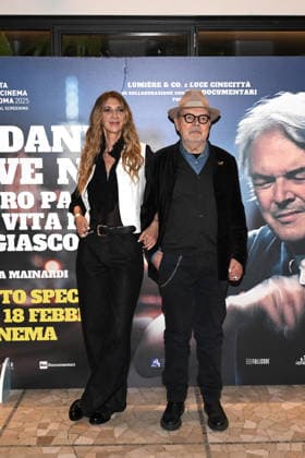 Milan, Preview of the Film Andando Dove Non So (Going Where I Don t Know), Mauro Pagani s life on the run. Pictured: Mauro Pagani, Cristiana Mainardi (director)  Copyright: xSimonexComix xipa-agency.netx xComi Terenghix IPA_Agency_IPA70976655