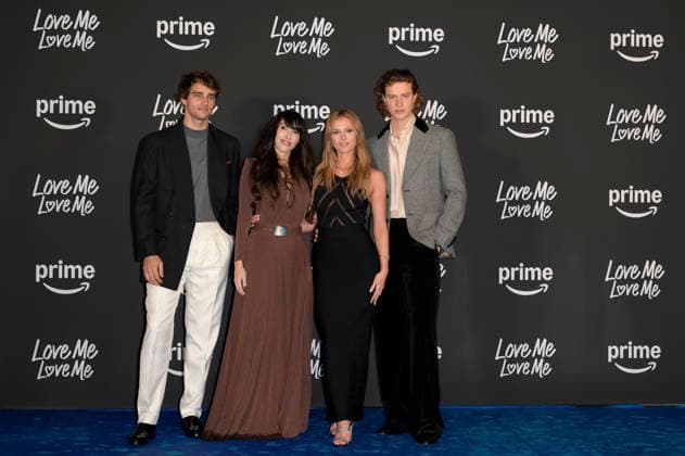 Love Me Love Me blu carpet in Rome, Italy - 04 Feb 2026 Pepe Barroso (l), Stefania S. (c), Mia Jenkins (c) and Luca Melucci (r) attend the blu carpet of Prime Video movie Love Me Love Me at Auditorium Parco della Musica. Rome Italy Copyright: xMarioxCartellix xSOPAxImagesx _DSC6409