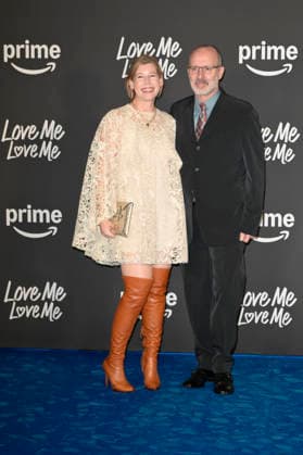 February 4, 2026, Rome, Italy: Mary Mehagian (l) and Roger Kumble (r) attend the blu carpet of Prime Video movie Love Me Love Me at Auditorium Parco della Musica. Rome Italy - ZUMAs197 20260204_aaa_s197_189 Copyright: xMarioxCartellix
