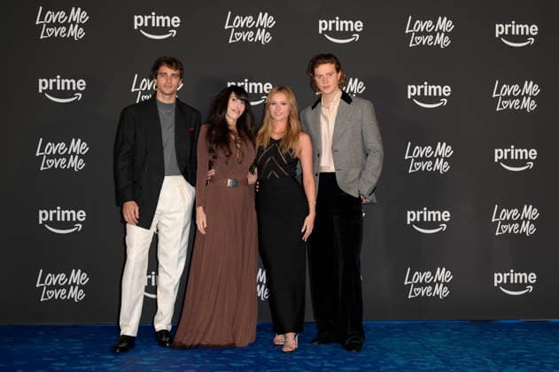 February 4, 2026, Rome, Italy: Pepe Barroso (l), Stefania S. (c), Mia Jenkins (c) and Luca Melucci (r) attend the blu carpet of Prime Video movie Love Me Love Me at Auditorium Parco della Musica. Rome Italy - ZUMAs197 20260204_aaa_s197_253 Copyright: xMarioxCartellix