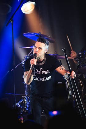 Robbie Williams performing at Barrowlands in Glasgow on 04 February 2026. Robbie Williams performing at Barrowlands in Glasgow on 04 February 2026 as part of his Long 90™s tour performing ˜Life Thru a Lens™ and new album ˜Britpop™ in full. Robbie Williams is a British singer and songwriter best known for solo singles ˜Angels™ and ˜Feel™ and as a member of the pop group Take That., Credit:Adam Hampton-Matthews Avalon  Copyright: xAdamxHampton-Matthewsx xAvalonx 1072125009