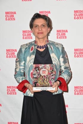 8th Trophees mediaClub Elles - Paris Hamida Aman (Trophee de l engagement) attending the 8th ceremony of the Trophees mediaClub’Elles, held at Hotel de Lassay (French National Assembly), in Paris, France, on February 4th, 2026. Photo by Mireille Ampilhac ABACAPRESS.COM Paris France  Copyright: xAmpilhacxMireille ABACAx
