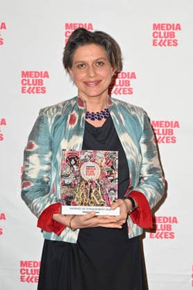 8th Trophees mediaClub Elles - Paris Hamida Aman (Trophee de l engagement) attending the 8th ceremony of the Trophees mediaClub’Elles, held at Hotel de Lassay (French National Assembly), in Paris, France, on February 4th, 2026. Photo by Mireille Ampilhac ABACAPRESS.COM Paris France  Copyright: xAmpilhacxMireille ABACAx