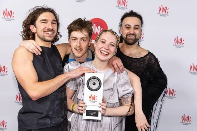 Kaat Van Stralen pictured during the 18th edition of the MIA s, Music Industry Awards, award show, in Brussels, Wednesday 04 February 2026. The MIA awards are handed out by the VRT and VI.BE.  JAMESxARTHURxGEKIERE 161169787