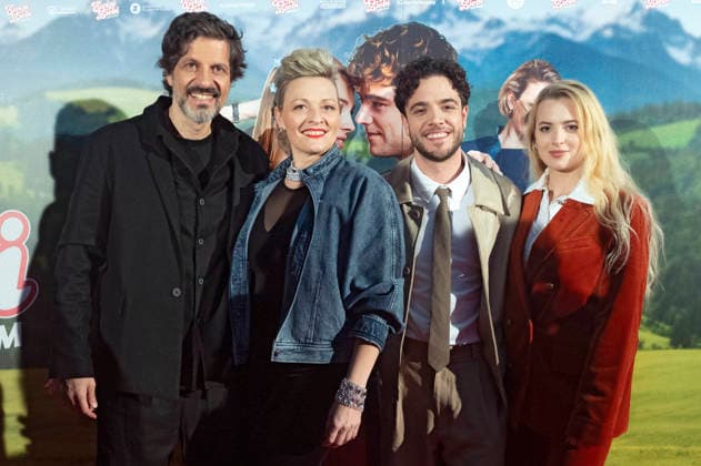 Pasquale Aleardi, Susanne Kunz, Luca Hänni und Elena Flury bei der Weltpremiere des Kinofilms Ewigi Liebi im Abaton. Zürich, 04.02.2026