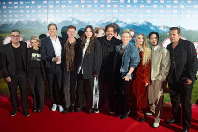 Pierre Monnard, Pasquale Aleardi, Susanne Kunz, Luca Hänni und Elena Flury mit Cast und Team bei der Weltpremiere des Kinofilms Ewigi Liebi im Abaton. Zürich, 04.02.2026