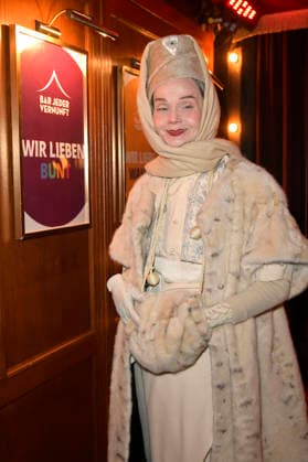 Britt Kania bei der Premiere des Theaterstücks Klangrazzia 2.0 in der Bar jeder Vernunft. Berlin, 04.02.2026