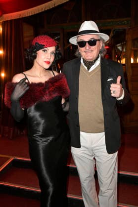 Pauline Stolze und Lo Graf von Blickensdorf bei der Premiere des Theaterstücks Klangrazzia 2.0 in der Bar jeder Vernunft. Berlin, 04.02.2026