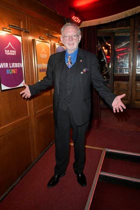 Hans-Peter Wodarz bei der Premiere des Theaterstücks Klangrazzia 2.0 in der Bar jeder Vernunft. Berlin, 04.02.2026