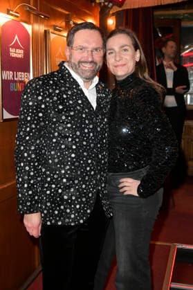 Christian Senger und Nadine Heidenreich bei der Premiere des Theaterstücks Klangrazzia 2.0 in der Bar jeder Vernunft. Berlin, 04.02.2026