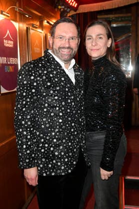 Christian Senger und Nadine Heidenreich bei der Premiere des Theaterstücks Klangrazzia 2.0 in der Bar jeder Vernunft. Berlin, 04.02.2026