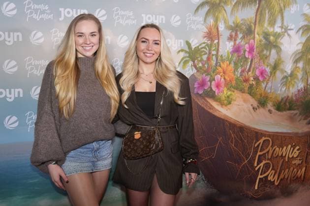 Promis unter Palmen Premiere 2026. Laura Peuker und Sarah Liebich bei der Premiere des Realityformats Promis unter Palmen im CINENOVA Koeln am 04.02.2026. Koeln CINENOVA Nordrhein-Westfalen