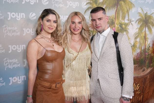 Promis unter Palmen Premiere 2026. Yvonne Woelke, Franziska Temme und Erik Stehfest bei der Premiere des Realityformats Promis unter Palmen im CINENOVA Koeln am 04.02.2026. Koeln CINENOVA Nordrhein-Westfalen
