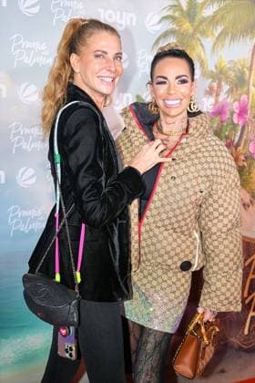 Promis unter Palmen Premiere 2026. Giulia Siegel und Gina-Lisa Lohfink bei der Premiere des Realityformats Promis unter Palmen im CINENOVA Koeln am 04.02.2026. Koeln CINENOVA Nordrhein-Westfalen