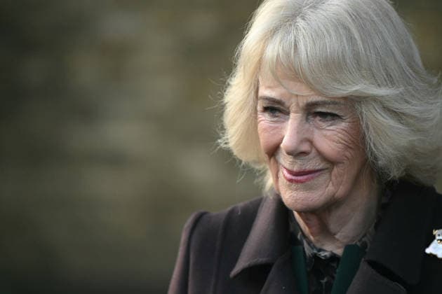 . 04 02 2026. London, United Kingdom. Queen Camilla at the opening of a library at Christ Church Primary School in London, as part of the National Year of Reading.  xPoolx xi-Imagesx IIM-26551-0004
