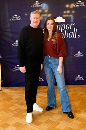 Joachim Llambi und Annika Lau beim Fototermin zum SemperOpernball 2026 in der Semperoper. Dresden, 05.02.2026