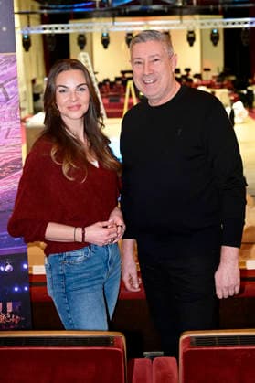 Annika Lau und Joachim Llambi beim Fototermin zum SemperOpernball 2026 in der Semperoper. Dresden, 05.02.2026