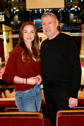 Annika Lau und Joachim Llambi beim Fototermin zum SemperOpernball 2026 in der Semperoper. Dresden, 05.02.2026