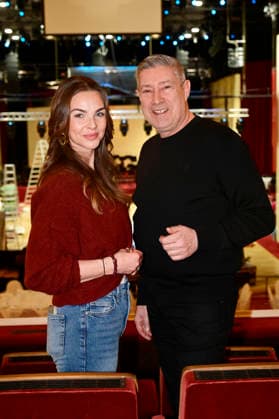 Annika Lau und Joachim Llambi beim Fototermin zum SemperOpernball 2026 in der Semperoper. Dresden, 05.02.2026