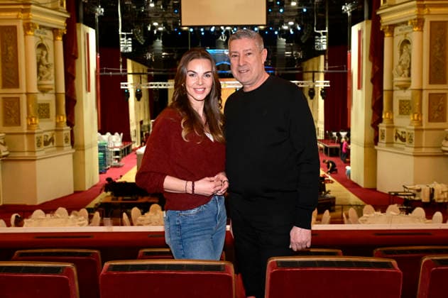 Annika Lau und Joachim Llambi beim Fototermin zum SemperOpernball 2026 in der Semperoper. Dresden, 05.02.2026