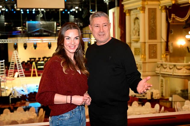 Annika Lau und Joachim Llambi beim Fototermin zum SemperOpernball 2026 in der Semperoper. Dresden, 05.02.2026