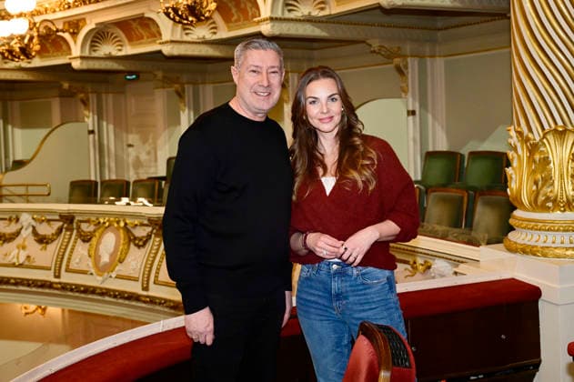 Joachim Llambi und Annika Lau beim Fototermin zum SemperOpernball 2026 in der Semperoper. Dresden, 05.02.2026